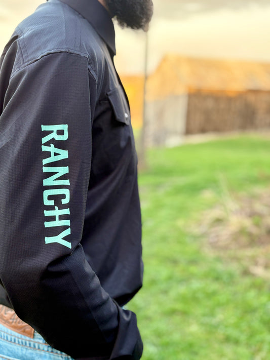 Youth Black with Mint Showshirt