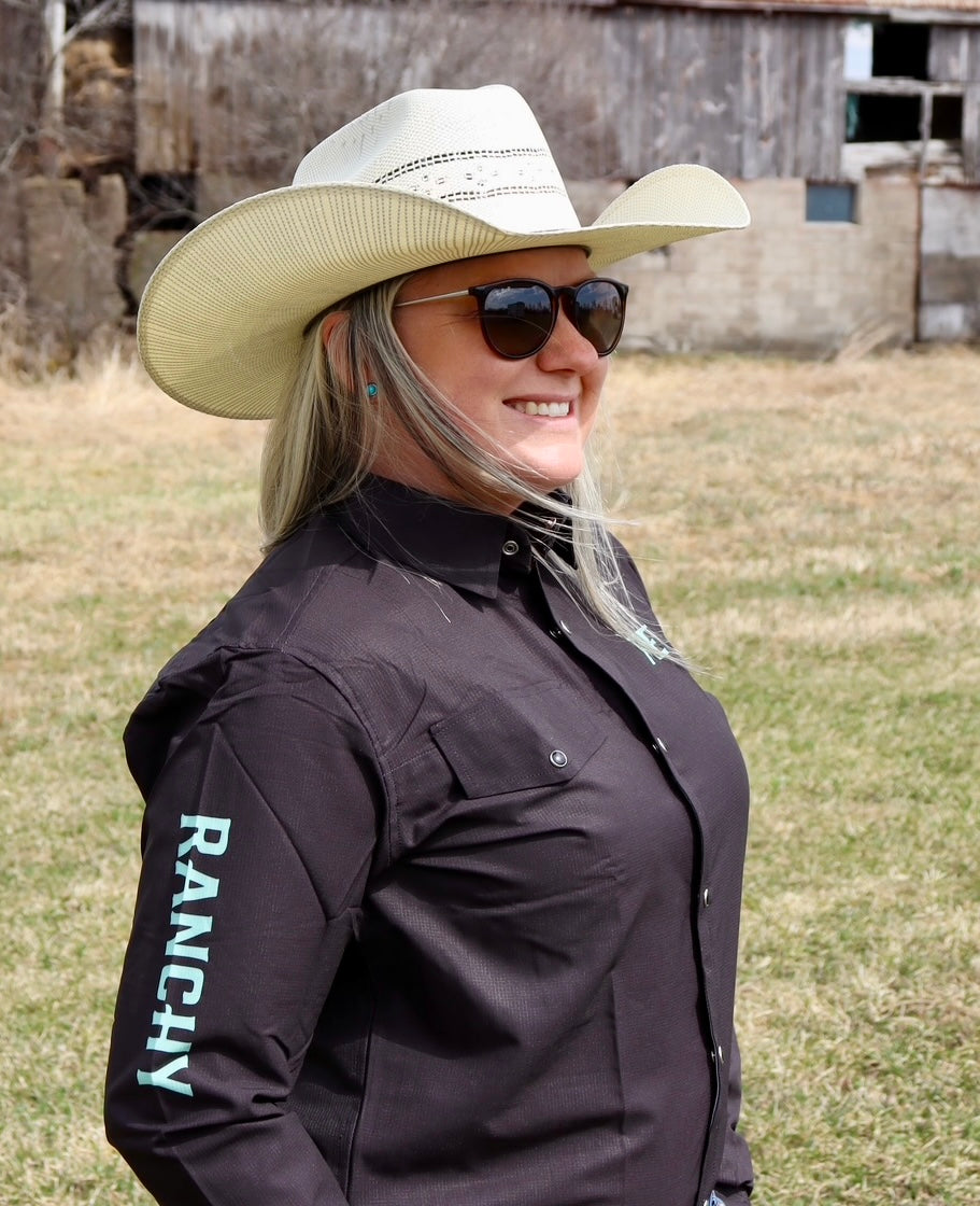 Adult Black with Mint Showshirt