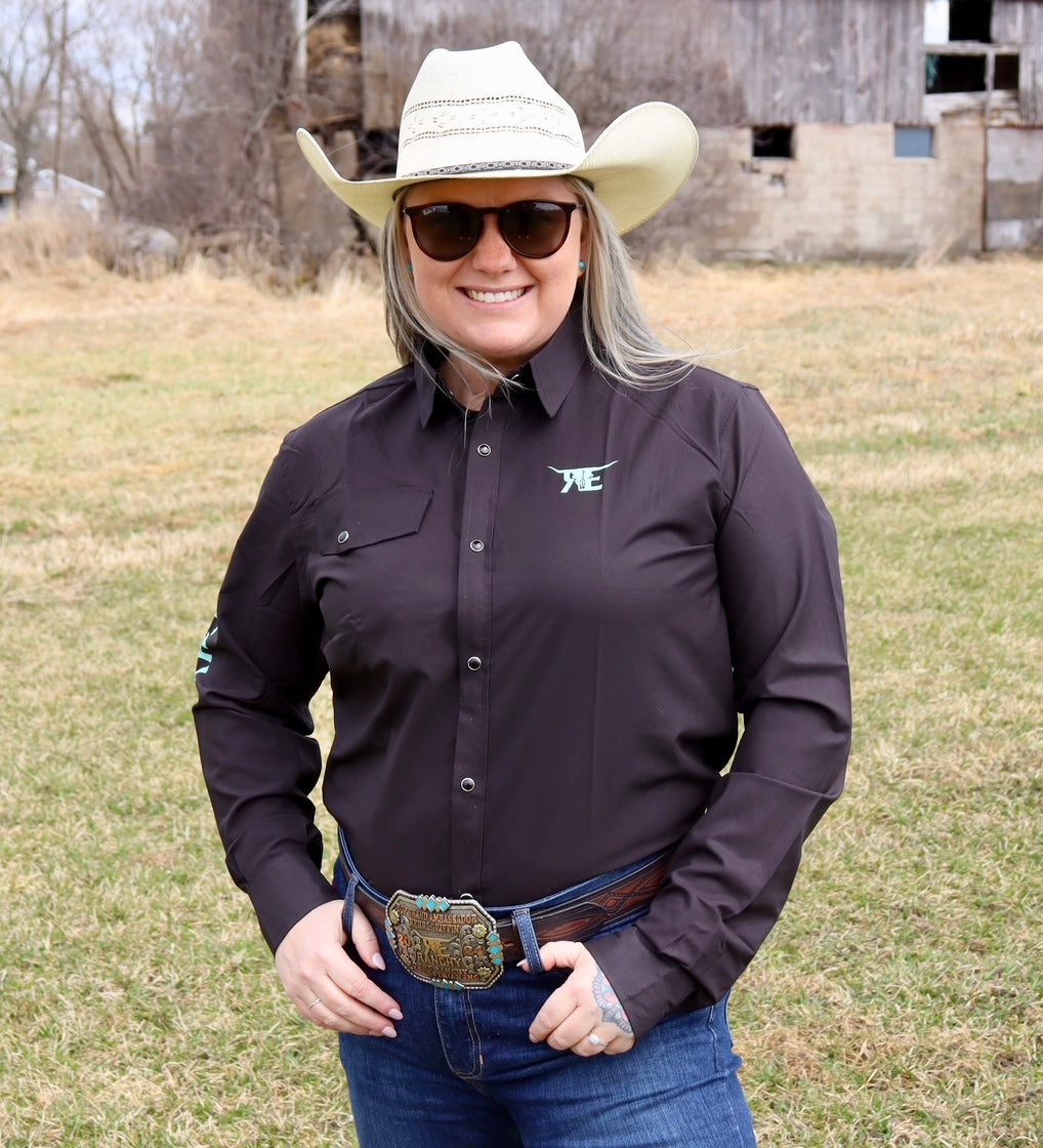 Adult Black with Mint Showshirt
