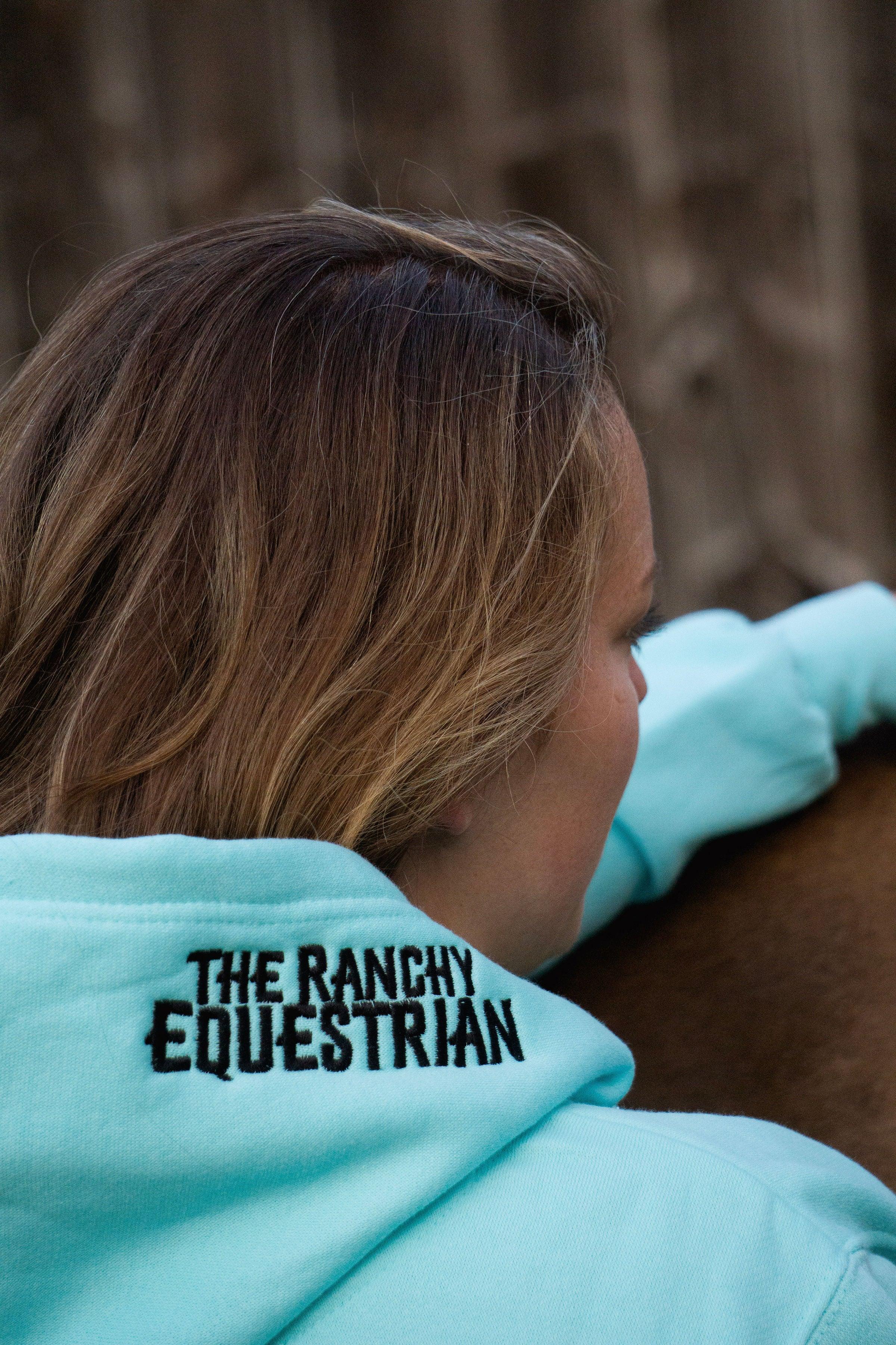 Ranchy Teal Mid Pullover Hoodie - The Ranchy Equestrian