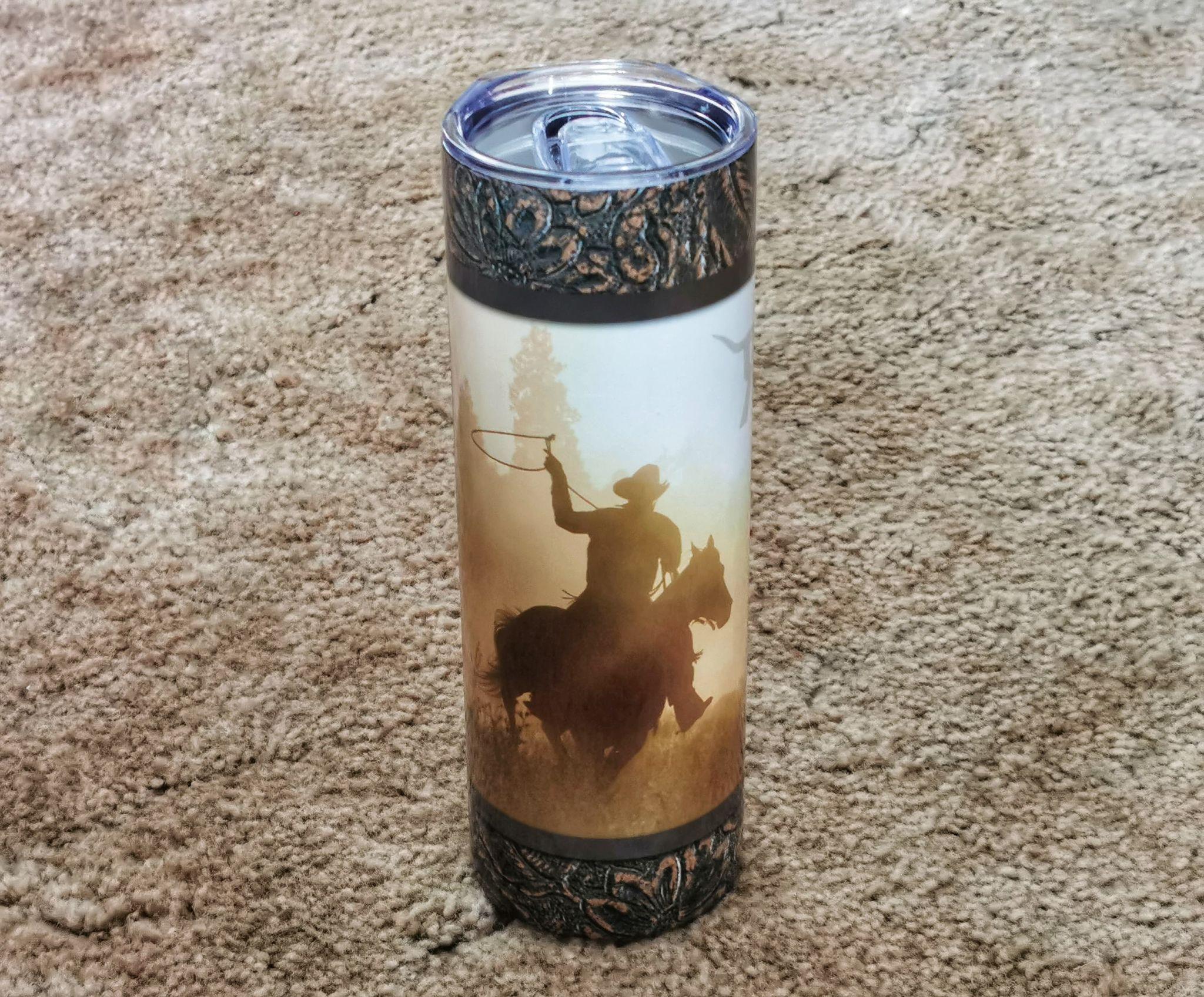 Sunset Roper 20oz Large Ranchy Tumbler - The Ranchy Equestrian