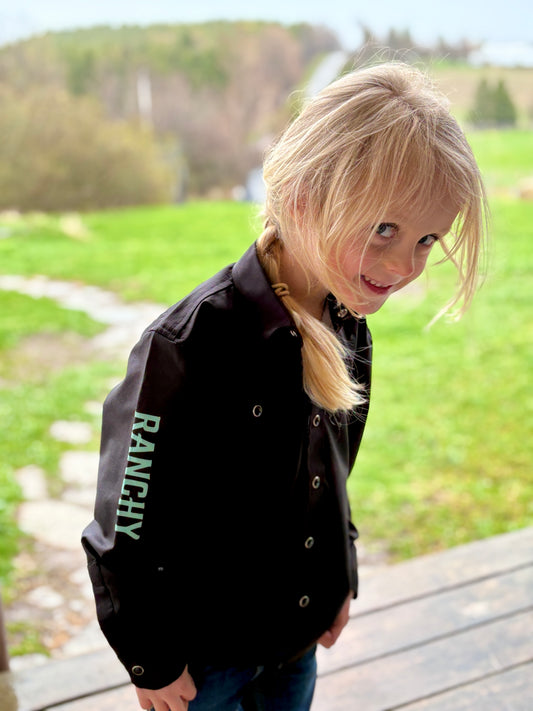 Youth Black with Mint Showshirt
