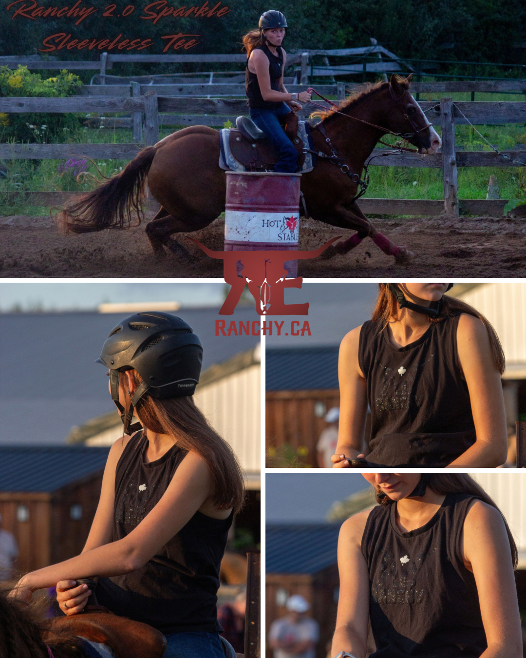 Ranchy 2.0 Sparkle Sleeveless Tee Shirt