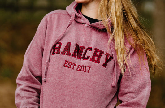 Distressed Varsity Hoodie