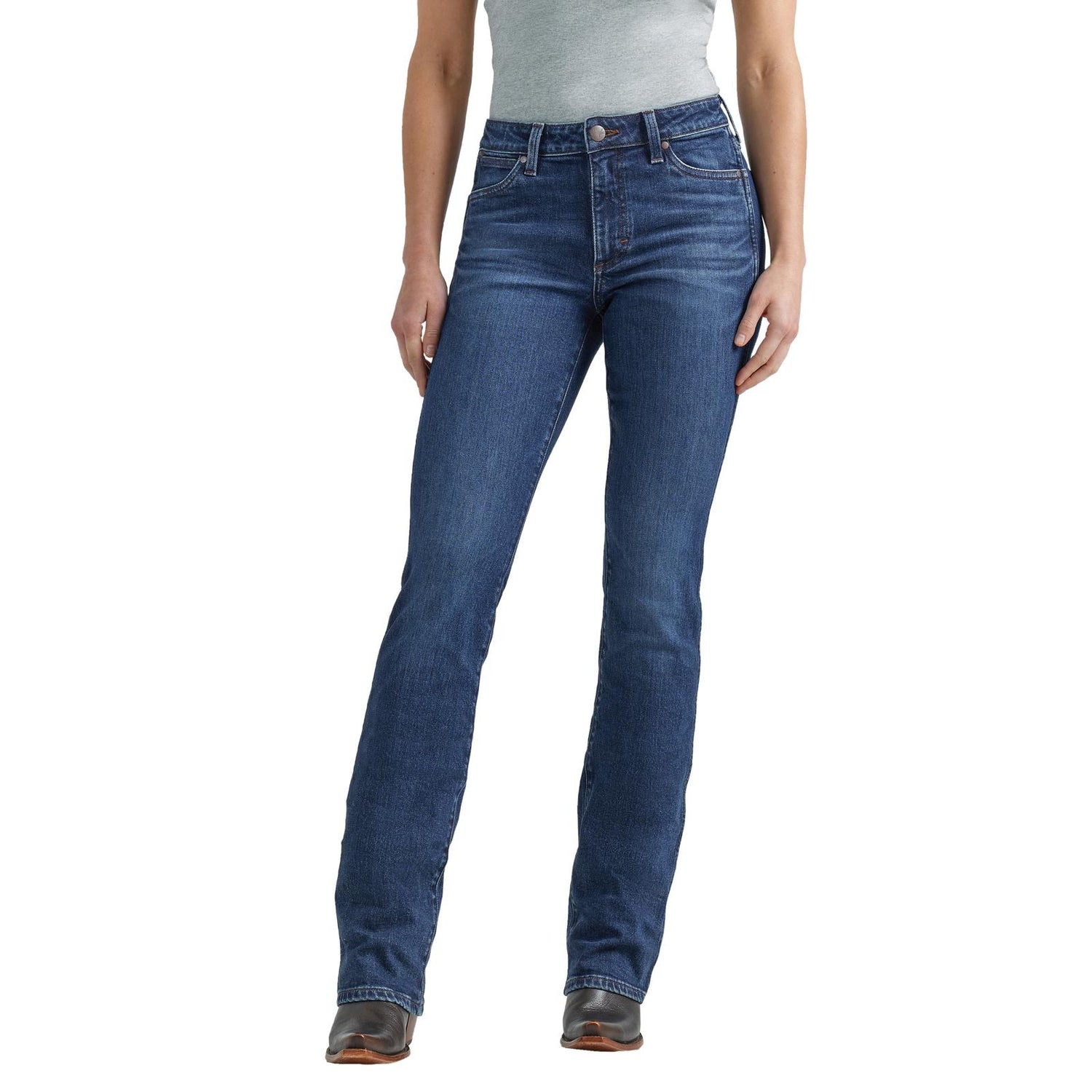 ‘Bailey’ Ladies Wrangler High Rise Boot Cut Jeans