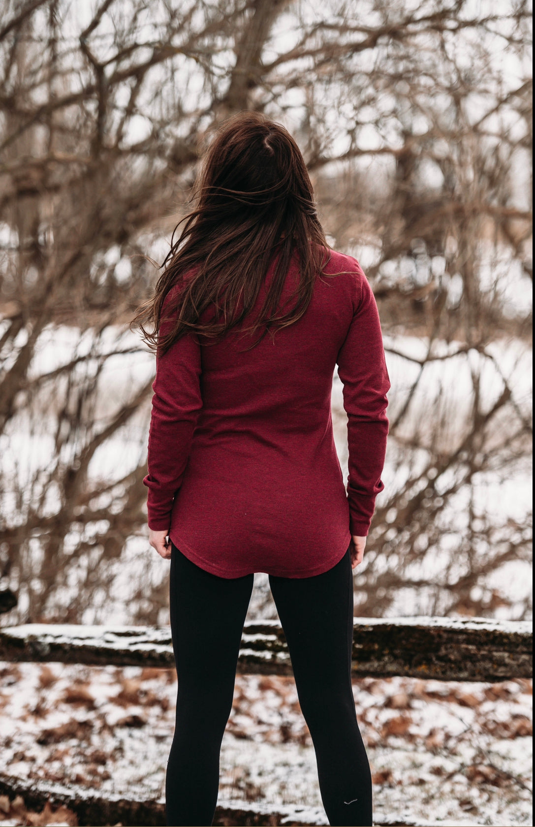 Untamed Thermal Waffle Knit Long Sleeve Shirt