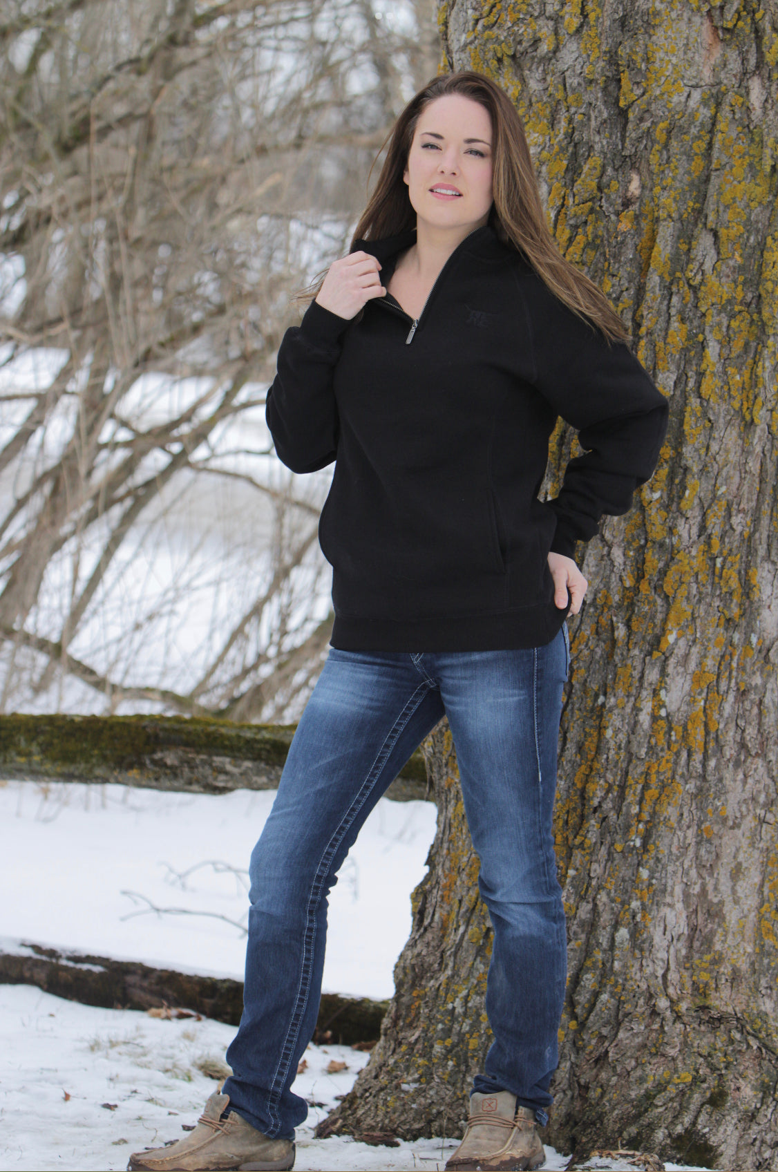 Ghosted 1/4 Zip Sweater