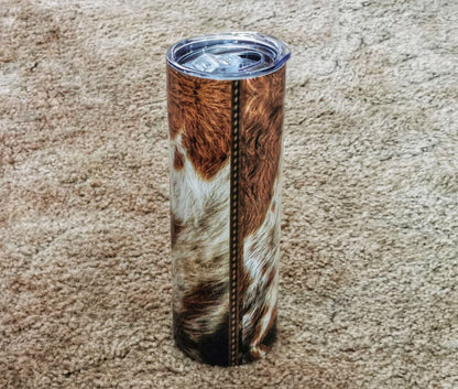 the-ranchy-equestrian-cow-hide-20-oz-tumbler-equestrian-gifts-fam-gifts