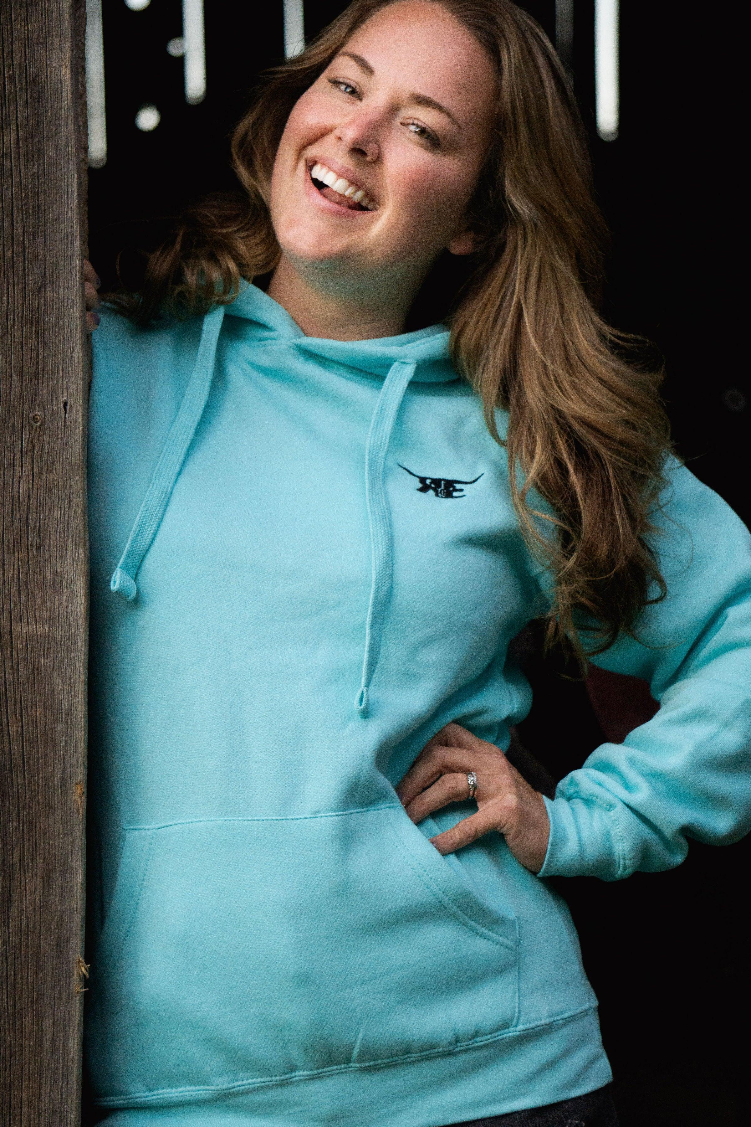 Teal on sale pullover hoodie