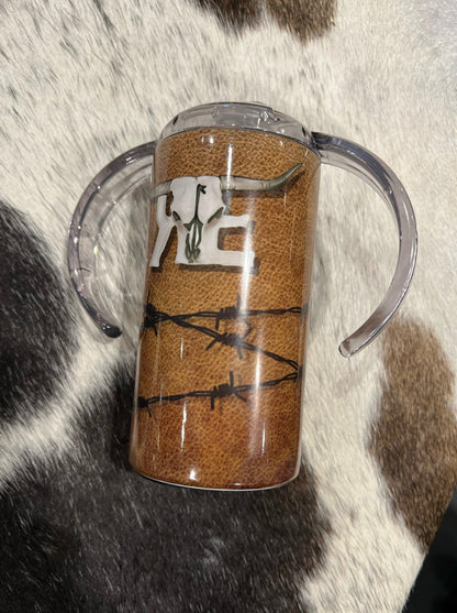 Royal Bones Leather Barbed Wire Sippy Cup - The Ranchy Equestrian