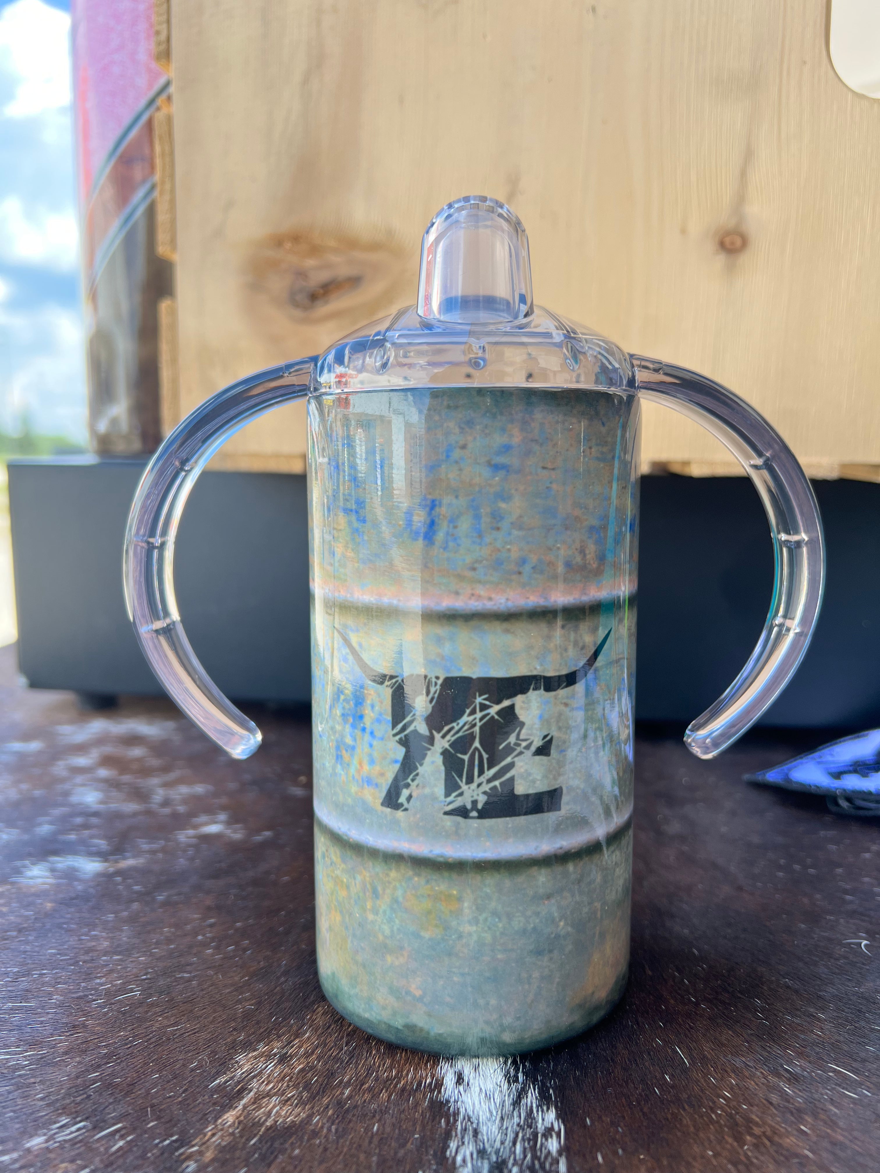 Weathered Barrel Sippy Cup - The Ranchy Equestrian